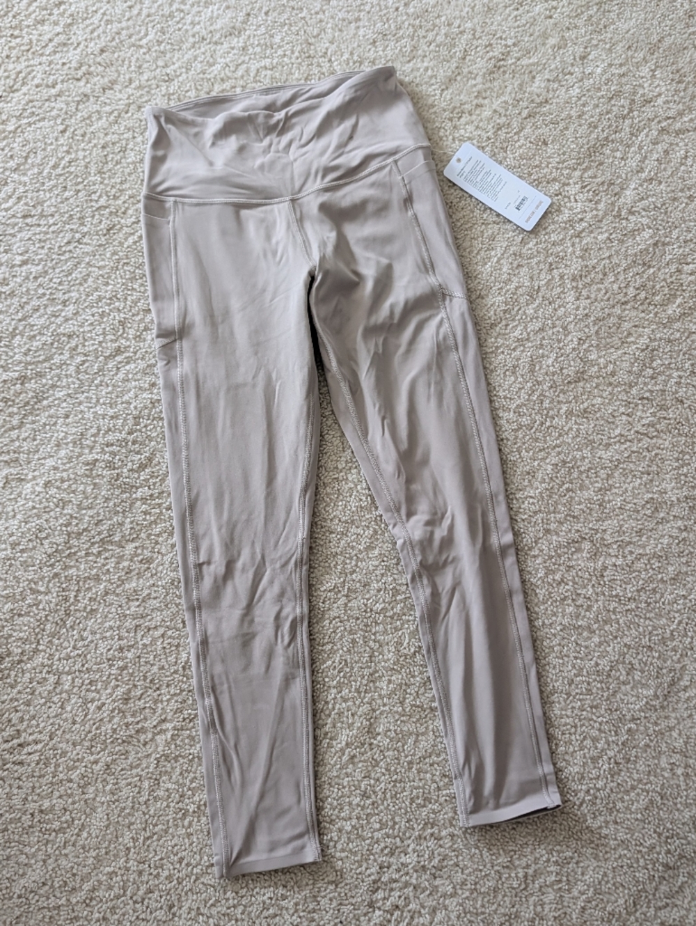 RHONE High-Waist Leggings in Taupe Beige